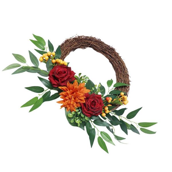 decorative flowers & wreaths 1pc christmas decoration vintage rose green leaf wreath door hanging decor
decorative flowers & wreaths 1pc christmas decoration vintage rose green leaf wreath door hanging decor