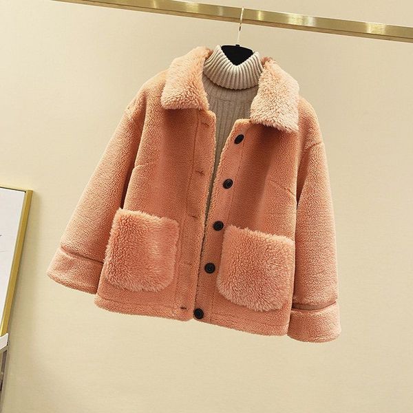 winter thicken warm teddy fur jacket coat women casual fashion lamb faux fur overcoat fluffy cozy loose lady outerwears, Black;brown
winter thicken warm teddy fur jacket coat women casual fashion lamb faux fur overcoat fluffy cozy loose lady outerwears, Black;brown