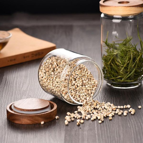 storage bottles & jars wood lid glass canister kitchen jar food container tea coffee beans grains candy sealed containers
storage bottles & jars wood lid glass canister kitchen jar food container tea coffee beans grains candy sealed containers