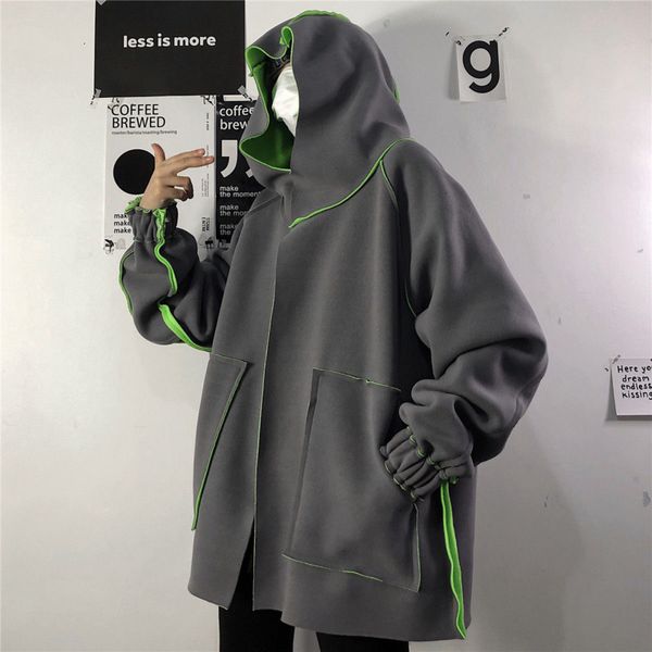 2021 plus fleece hoodies fashion retro contrast color hooded sweatshirt men streetwear hip-hop cardigan hoodie mens dzhq, Black
2021 plus fleece hoodies fashion retro contrast color hooded sweatshirt men streetwear hip-hop cardigan hoodie mens dzhq, Black