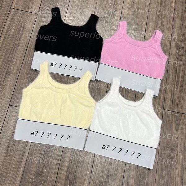 letters faux mink fur vest camis womens charming sling camisole fashion street style tank 4 colors, White
letters faux mink fur vest camis womens charming sling camisole fashion street style tank 4 colors, White