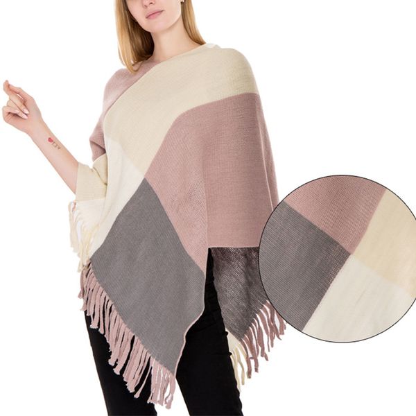 designer scarf winter cloak women knitted plaid capes shawl cashmere tassel coat ponchos mujer invierno elegantes cape poncho wo, Blue;gray
designer scarf winter cloak women knitted plaid capes shawl cashmere tassel coat ponchos mujer invierno elegantes cape poncho wo, Blue;gray