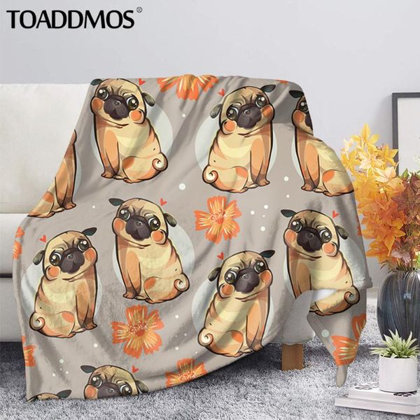 blankets toaddmos cute pug dog design soft fleece blanket comfort bed thin quilt for kids adults sofa nap warm manta home bedding
blankets toaddmos cute pug dog design soft fleece blanket comfort bed thin quilt for kids adults sofa nap warm manta home bedding