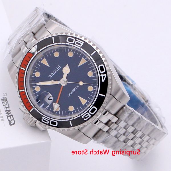 bliger 40mm automatic mechanical men business sapphire crystal blue dial watch luminous waterproof calendar wristwatch, Slivery;brown
bliger 40mm automatic mechanical men business sapphire crystal blue dial watch luminous waterproof calendar wristwatch, Slivery;brown