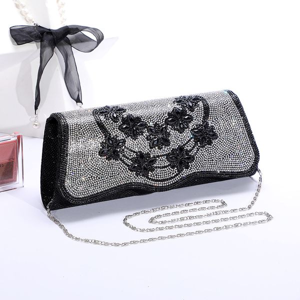 clutch purse silver crystal rhinestone bridal bag wedding flower chain crossbody bag for women
clutch purse silver crystal rhinestone bridal bag wedding flower chain crossbody bag for women