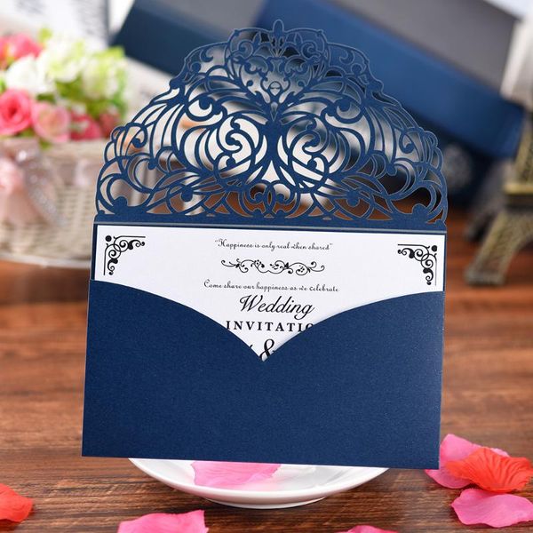 greeting cards 10pcs dark blue elegant wedding laser cut invitation pearl paper floral for party anniversary
greeting cards 10pcs dark blue elegant wedding laser cut invitation pearl paper floral for party anniversary