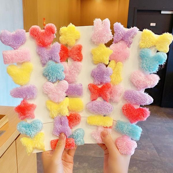 hair accessories 10pcs/set girls cute colorful heart star geometric plush hairpins sweet clip barrette headband fashion, Slivery;white
hair accessories 10pcs/set girls cute colorful heart star geometric plush hairpins sweet clip barrette headband fashion, Slivery;white