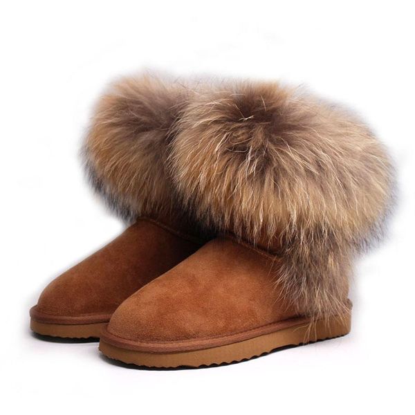boots 2021 fashion genuine cowhide leather real fur winter warm ankle snow for women, Black
boots 2021 fashion genuine cowhide leather real fur winter warm ankle snow for women, Black