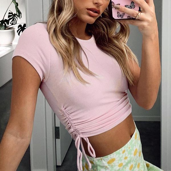 women's tanks & camis knitted harajuku kawaii cute women short sleeve crop summer fashion tshirt drawstring tee 2021 casual street g17, White
women's tanks & camis knitted harajuku kawaii cute women short sleeve crop summer fashion tshirt drawstring tee 2021 casual street g17, White