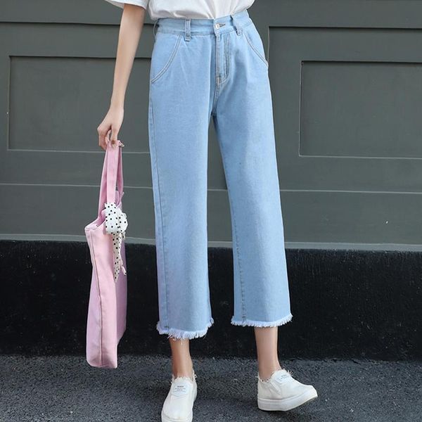 women's jeans women cuffs high waist female autumn vintage solid pockets pencil pants korean casual loose all-match denim, Blue
women's jeans women cuffs high waist female autumn vintage solid pockets pencil pants korean casual loose all-match denim, Blue