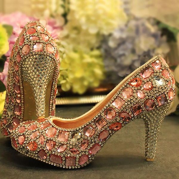 women wedding shoes pink crystal bridal pumps party super high heel rhinestone platform round toe slip on shoes ladies shoe, Black
women wedding shoes pink crystal bridal pumps party super high heel rhinestone platform round toe slip on shoes ladies shoe, Black
