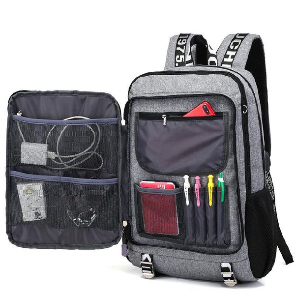 men backpack lapteenage boys high school bags oxford gray multifunction usb charging back pack male
men backpack lapteenage boys high school bags oxford gray multifunction usb charging back pack male