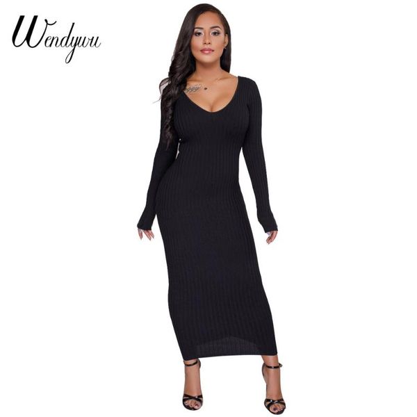 casual dresses wendywu 2021 spring backless long sleeve solid black ankle-length pencil dress, Black;gray
casual dresses wendywu 2021 spring backless long sleeve solid black ankle-length pencil dress, Black;gray