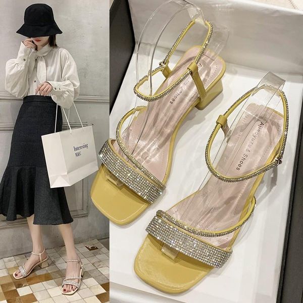 rhinestone sandals 2021 summer high heels sale of women's shoes med all-match suit female beige buckle strap high-heeled new cle, Black
rhinestone sandals 2021 summer high heels sale of women's shoes med all-match suit female beige buckle strap high-heeled new cle, Black
