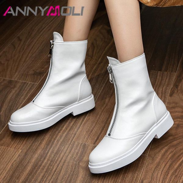 boots annymoli women ankle shoes round toe flats platform zipper fashion short autumn winter white black size 42 43
boots annymoli women ankle shoes round toe flats platform zipper fashion short autumn winter white black size 42 43