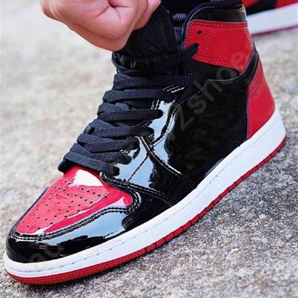 classical 1s high og bred patent leather shoes men basketball red black jumpman 1 sneakers rubber sole sports trainers size 40-46
classical 1s high og bred patent leather shoes men basketball red black jumpman 1 sneakers rubber sole sports trainers size 40-46