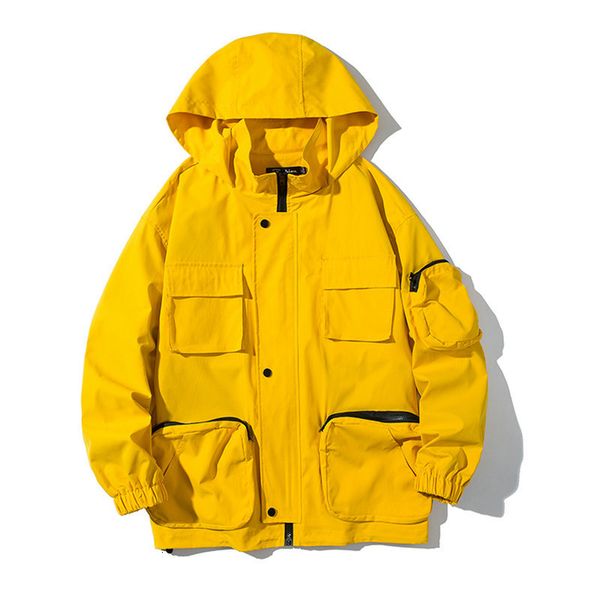 2021 new autumn pocket jacket of men hooded hoodies in hip hop streetwear high-quality jackets d86j, Black;brown
2021 new autumn pocket jacket of men hooded hoodies in hip hop streetwear high-quality jackets d86j, Black;brown