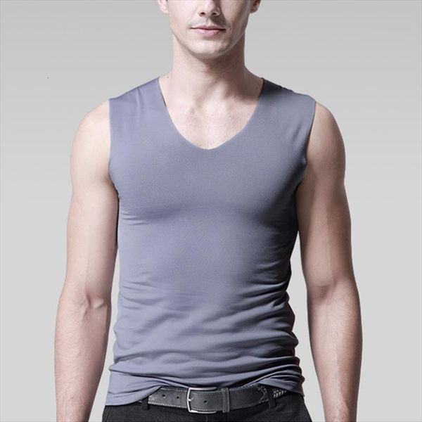 plus size mens summer seamless elasticity tank comfortable vest undershirt sleeveless v neck soft solid casual, White;black
plus size mens summer seamless elasticity tank comfortable vest undershirt sleeveless v neck soft solid casual, White;black