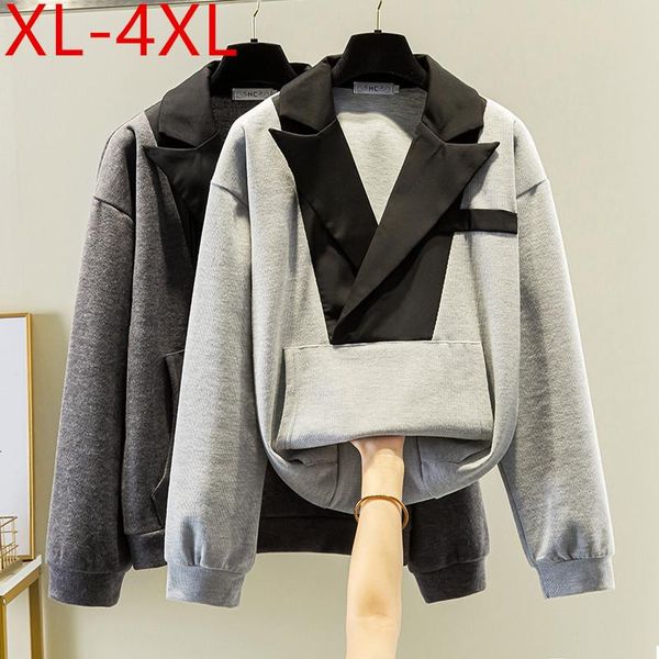 plus size t-shirt fashion design autumn winter women notched collar long sleeve large loose casual blouse xl 2xl 3xl 4xl, Black
plus size t-shirt fashion design autumn winter women notched collar long sleeve large loose casual blouse xl 2xl 3xl 4xl, Black