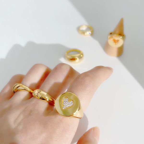 cluster rings 2021 summer european retro fashion simple gold color smooth love star twisted zircon metal ring for women daily jewelry, Golden;silver
cluster rings 2021 summer european retro fashion simple gold color smooth love star twisted zircon metal ring for women daily jewelry, Golden;silver