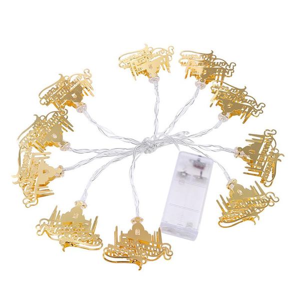 strings ramadan festival castle led night lights party garden decoration string ornaments lad3