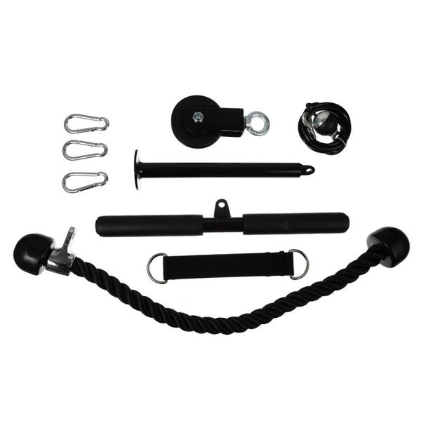 1 set fitness pulley system diy pulley cable attachment rod gym accessory, White;red
1 set fitness pulley system diy pulley cable attachment rod gym accessory, White;red