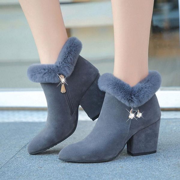 boots fashion luxury diamond decoration women heels shoes plus fur keep warm snow big size 53 zipper winter woman, Black
boots fashion luxury diamond decoration women heels shoes plus fur keep warm snow big size 53 zipper winter woman, Black