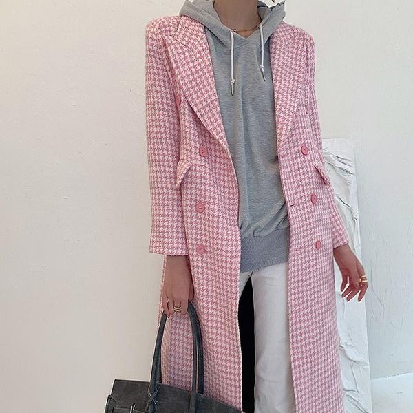 women's jackets winter 2022 sweet coat plaid spliced pockets cotton turn-down collar slim double breasted fashion womens tweed outerwea, Black;brown
women's jackets winter 2022 sweet coat plaid spliced pockets cotton turn-down collar slim double breasted fashion womens tweed outerwea, Black;brown