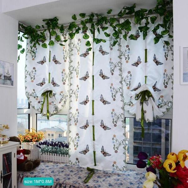 butterfly pastoral tulle window screen roman curtain bedroom balcony embroidery sheer drape lifting curtain 1 * 0.8m
butterfly pastoral tulle window screen roman curtain bedroom balcony embroidery sheer drape lifting curtain 1 * 0.8m