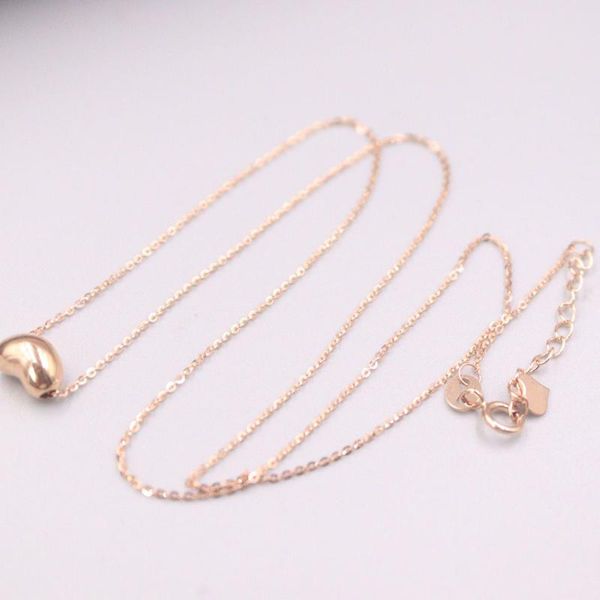 chains au750 real 18k rose gold chain neckalce for women female rolo necklace loving heat bean pendant jewelry, Silver
chains au750 real 18k rose gold chain neckalce for women female rolo necklace loving heat bean pendant jewelry, Silver