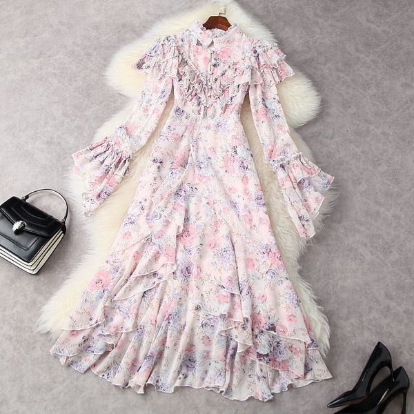 new elegant ruffles floral printed chiffon maxi es for women 2021 summer sleeve pleated long female 4u1b, Black;gray
new elegant ruffles floral printed chiffon maxi es for women 2021 summer sleeve pleated long female 4u1b, Black;gray