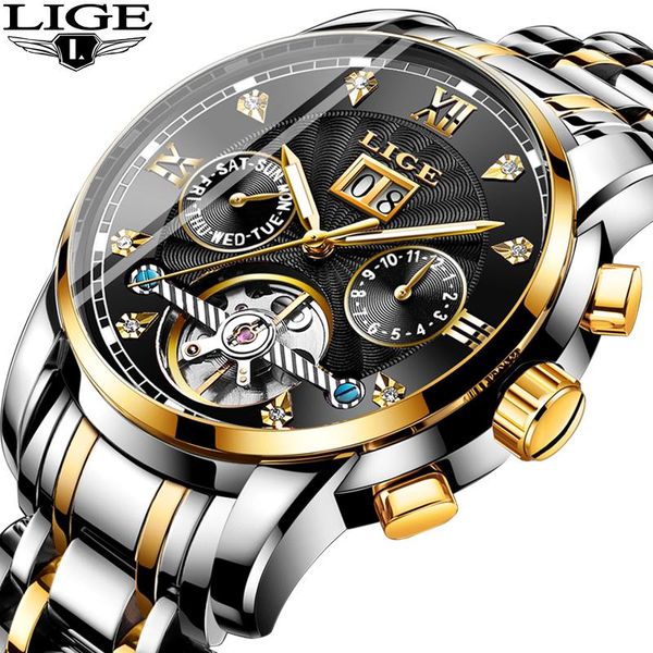 wristwatches relogio 2021 clock lige mens watches automatic mechanical watch men full steel business waterproof sport, Slivery;brown
wristwatches relogio 2021 clock lige mens watches automatic mechanical watch men full steel business waterproof sport, Slivery;brown