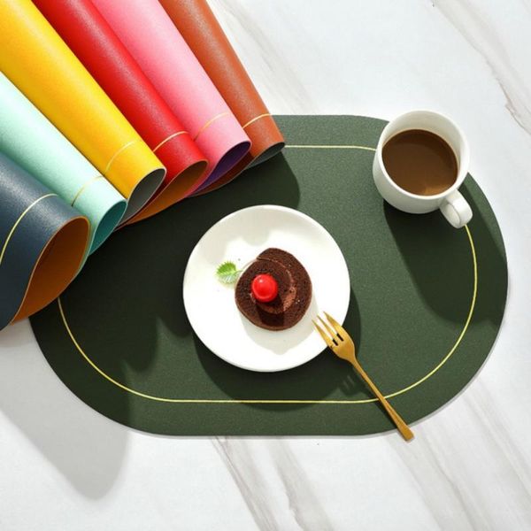 mats & pads 1 pcs home kitchen placemat thermal insulation pu leather western table mat non-slip heat pad deskdecoration
mats & pads 1 pcs home kitchen placemat thermal insulation pu leather western table mat non-slip heat pad deskdecoration