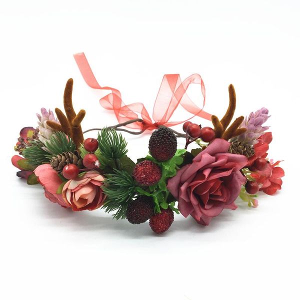 hair accessories christmas antlers headband garland wedding year flower wreath women head wear po props
hair accessories christmas antlers headband garland wedding year flower wreath women head wear po props