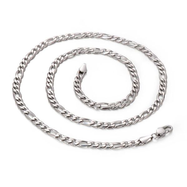 chains 3pcs/lot figaro chain necklace men stainless steel gold color snake long for jewelry gift collar hombres, Silver
chains 3pcs/lot figaro chain necklace men stainless steel gold color snake long for jewelry gift collar hombres, Silver