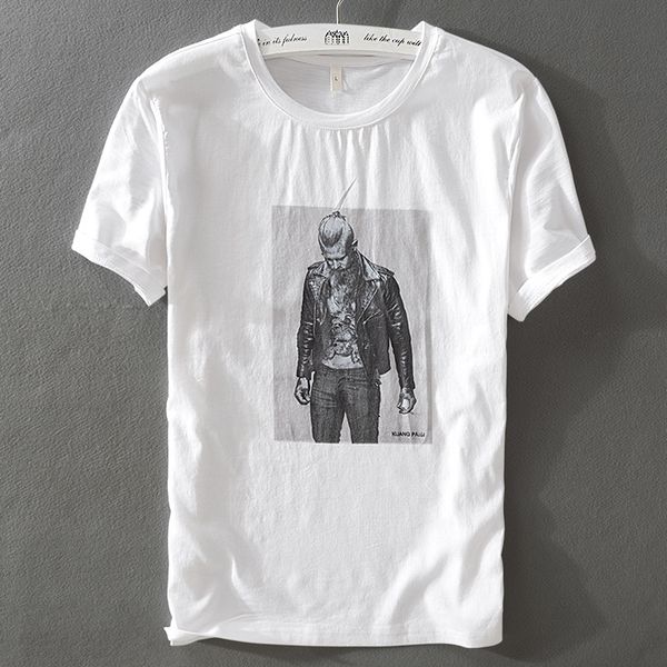 2021 new casual linen stitching short-sleeved t-shirt summer printed o-neck t shirt mens fashion solid white tshirt men camisa ycbh
2021 new casual linen stitching short-sleeved t-shirt summer printed o-neck t shirt mens fashion solid white tshirt men camisa ycbh