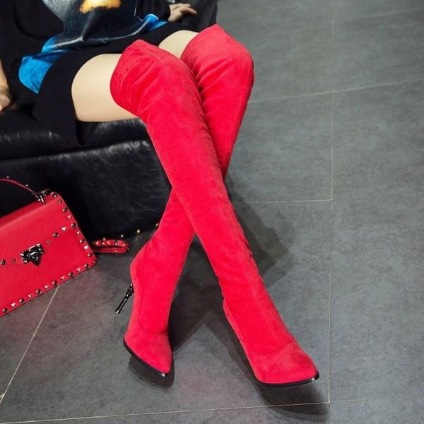 boots women 2021 winter thigh high female heels pointed toe denim plus warm over the knee ladies shoes, Black
boots women 2021 winter thigh high female heels pointed toe denim plus warm over the knee ladies shoes, Black