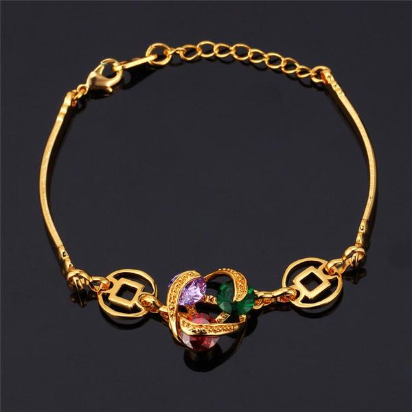 charm bracelets starlord women brand gold color colorful cubic zircon stone fashion jewelry bracelet for wholesale h255, Golden;silver
charm bracelets starlord women brand gold color colorful cubic zircon stone fashion jewelry bracelet for wholesale h255, Golden;silver