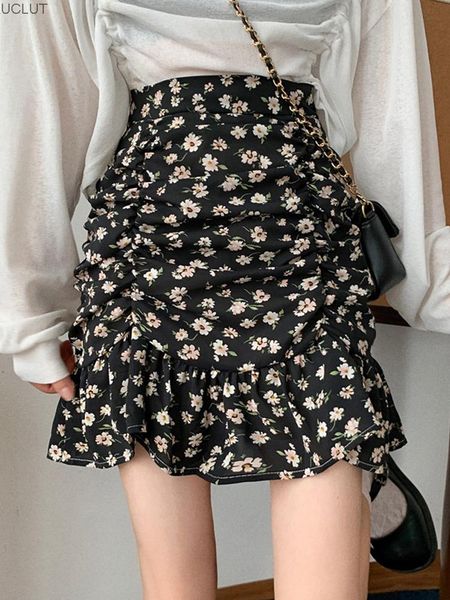 women's shorts french floral fishtail skirt summer 2021 korean high waist slim and versatile a-line short, White;black
women's shorts french floral fishtail skirt summer 2021 korean high waist slim and versatile a-line short, White;black