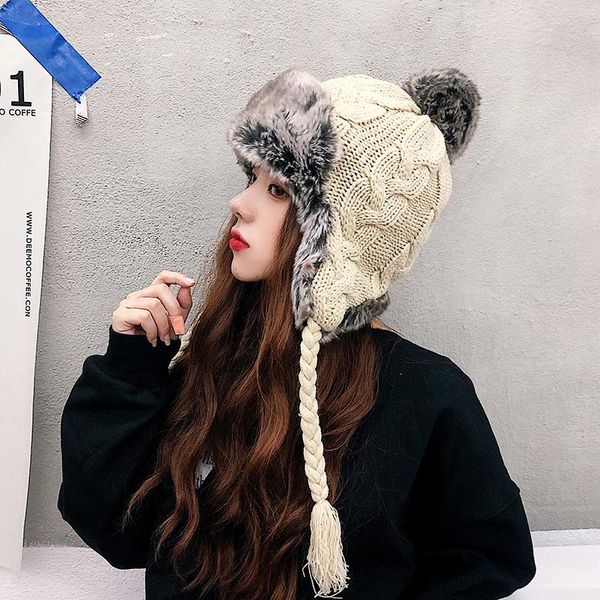 trapper hats h3580 women warm bomber hat winter ear protection knitted cap plus velvet korean cute thickened plush simple student girl, Blue;gray
trapper hats h3580 women warm bomber hat winter ear protection knitted cap plus velvet korean cute thickened plush simple student girl, Blue;gray