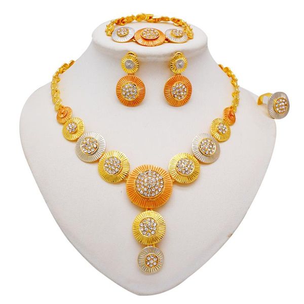 earrings & necklace dubai jewelry set for women arabic ethiopian chain african gold color bracelet ring bridal gift party, Silver
earrings & necklace dubai jewelry set for women arabic ethiopian chain african gold color bracelet ring bridal gift party, Silver