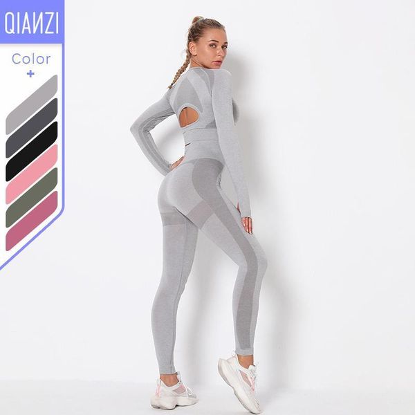yoga outfit qianzi seamless skeleton wear set hip lift pants sports high waist tight fitness long sleeve female
yoga outfit qianzi seamless skeleton wear set hip lift pants sports high waist tight fitness long sleeve female