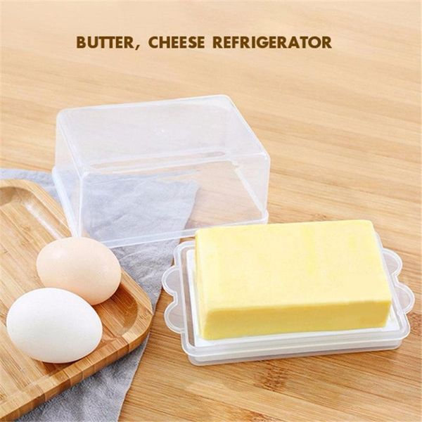 storage bottles & jars 1pcs transparent plastic butter box food container with lid cheese server cake keeper tray kitchen accessories
storage bottles & jars 1pcs transparent plastic butter box food container with lid cheese server cake keeper tray kitchen accessories