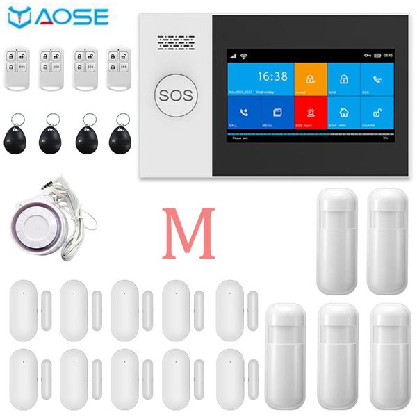 alarm systems tuya wifi gsm wireless home security system 4.3 inch screen app remote control for wired house kit
alarm systems tuya wifi gsm wireless home security system 4.3 inch screen app remote control for wired house kit