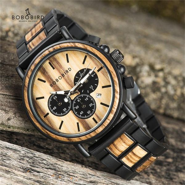 wristwatches bobobird luxury business watch men wooden satch&date display chronograph wrist watches relogio masculino ship from usa, Slivery;brown
wristwatches bobobird luxury business watch men wooden satch&date display chronograph wrist watches relogio masculino ship from usa, Slivery;brown