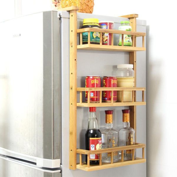 kitchen storage & organization bamboo 3 layer refrigerator side wall rack multifunctional organizer shelf space save fridge hanging holder
kitchen storage & organization bamboo 3 layer refrigerator side wall rack multifunctional organizer shelf space save fridge hanging holder