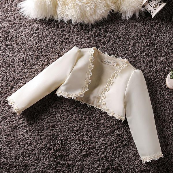 flower girl bolero children long sleeves graduation wedding party coat kids fashion jacket, Blue;gray
flower girl bolero children long sleeves graduation wedding party coat kids fashion jacket, Blue;gray
