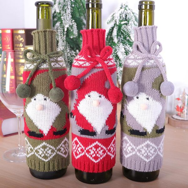 christmas decorations santa claus snowman elk decor supplies knitted wine bottle set knitting decoration
christmas decorations santa claus snowman elk decor supplies knitted wine bottle set knitting decoration