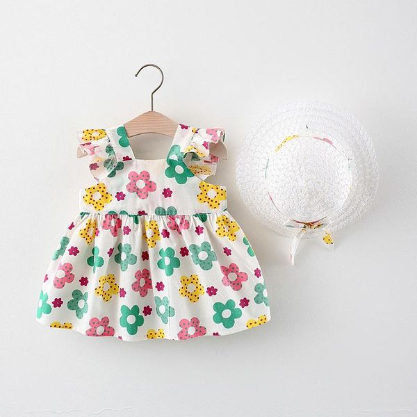 summer toddler girls dresses flower print baby princess dresses outdoor party sleeveless cute kids cotton dress with hat, Red;yellow
summer toddler girls dresses flower print baby princess dresses outdoor party sleeveless cute kids cotton dress with hat, Red;yellow