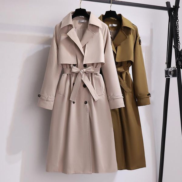 women's trench coats lauri laki khaki long coat with sashes double breasted windbreaker 2021 chic office ladies outerwear maxi, Tan;black
women's trench coats lauri laki khaki long coat with sashes double breasted windbreaker 2021 chic office ladies outerwear maxi, Tan;black